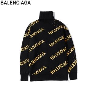 BALENCIAGA メンズ セーター 話題沸騰中の定番コーデ バレンシアガ スーパーコピー 良質 ブラック 相性抜群 カジュアル 最安値