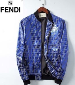 FENDI メンズ ジャケット 2019秋冬に大活躍限定品 フェンディ スーパーコピー ブルー デイリー カジュアル コーデ 最低価格