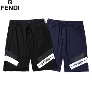 フェンディ メンズ ショーツ ストリートコーデの大定番 FENDI コピー ブラック ネイビー カジュアル おしゃれ ロゴ 安い