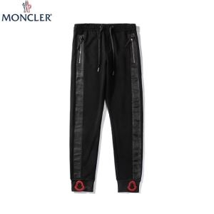 スポーティに着こなせる人気新作 MONCLER パンツ モンクレール 服 メンズ コピー ブラック 日常 ロゴ おしゃれ 最低価格