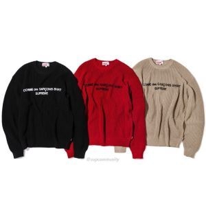 2019秋冬最重要アイテム プルオーバーパーカーSupreme x Comme des Garons SHIRT Sweater 3色可選