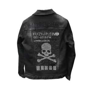 フィリッププレイン PHILIPP PLEIN  デニムジャケット 大満足の2019秋冬新作 モードな秋冬新作ブームの火付け役