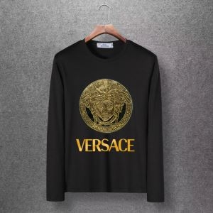 新生活をフレッシュに彩る2019秋冬新作 ヴェルサーチ VERSACE 長袖Tシャツ 4色可選 品薄になる超人気秋冬新作