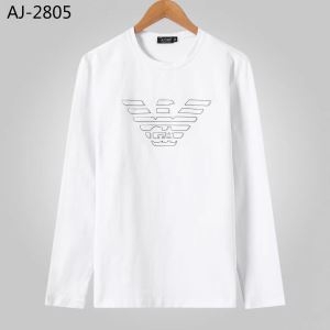 新生活をフレッシュに彩る2019秋冬新作 秋のトレンドを先取り アルマーニ ARMANI 長袖Tシャツ 2色可選