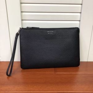 プラダ クラッチバッグ メンズ 気軽に大人味を楽しめるモデル PRADA コピー SAFFIANO LUX サフィアーノルクス ブラック お買い得