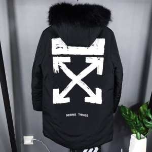 今回は秋冬の定番、これをチェック   Off-White オフホワイト2色可選 秋冬いつだってチェックが欠かせない  ダウンジャケット 今年の秋冬の大人気作品