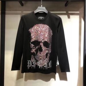 定番人気の2019秋冬モデル PHILIPP PLEIN  最高峰の秋冬激安新作 フィリッププレイン 長袖/Tシャツ