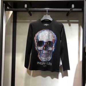 フィリッププレイン 長袖/Tシャツ 防寒性も抜群  2019新発売大歓迎秋冬新名品 PHILIPP PLEIN