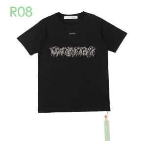 ファッションセール値下げ  半袖Tシャツ 2色可選 春夏2020トレンドカラー Off-White オフホワイト