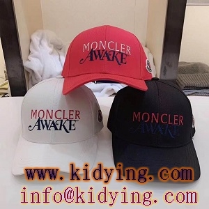 MONCLER帽子 コピー モンクレール文字刺繍付きベースボール ファッション 三色可選