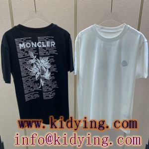 MONCLER モンクレール tシャツ コピー 素肌に馴染み 特別なプリントに合わせ リゾート感が漂う