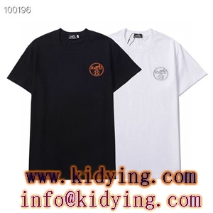 2021春夏新品 綿100％で上質な生地感と着心地 エルメス ｔシャツ HERMES ロゴ 偽物