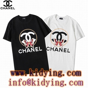 CHANEL存在感抜群なビックシャネルバタフライロゴ メンズ 半袖ｔシャツコピー