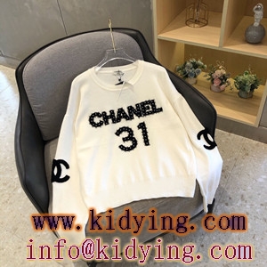 CHANE シャネルLの2021人気アイテム 限定版セーター 大人気スウェット珍珠ロゴ