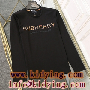 BURBERRY 幅広い年代に好かれる バーバリー コピー 長袖tシャツ 3色入 ロゴプリント 着心地よい