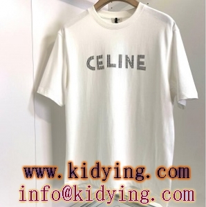 CELINE春夏半袖ｔシャツスーパーコピー黒色白色人気高級ブ...