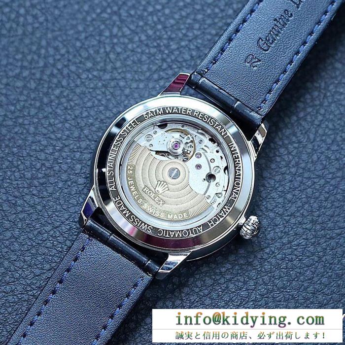 今の季節におすすめロレックス腕時計コピーROLEXウォッチコピーメンズ金属ダイアル革のストラップ二つ色可選択