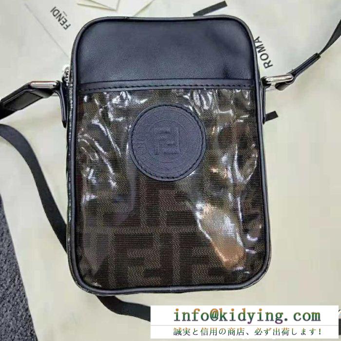 2019新作フェンディ バッグ 偽物fendi高級感溢れるカーフレザー素材コンパクトなデザインショルダーバッグ