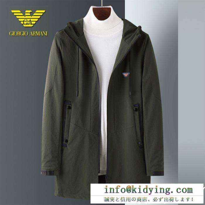 アルマーニ コート 偽物armaniメンズモダンクリーンスタイリッシュなデザインされた機能的で温かいコート長めの着丈ジャケット 