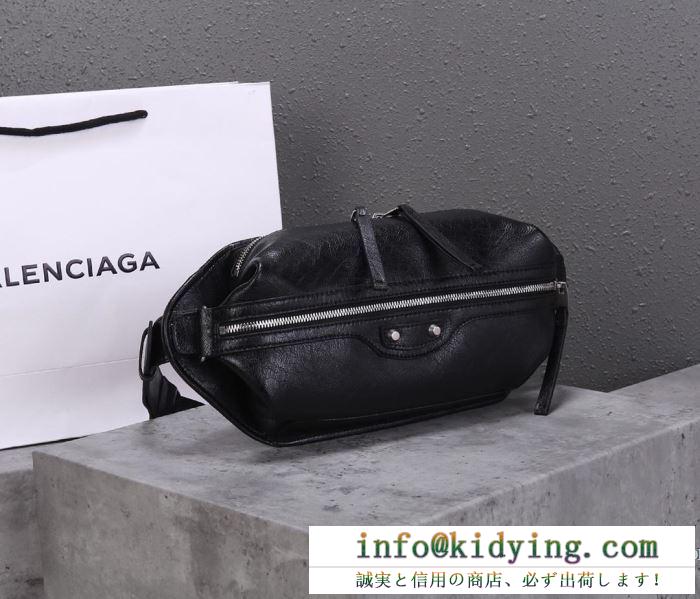 シンプルシックなコーデに最適 バレンシアガ ウエストバッグ メンズ balenciaga コピー ブラック ブランド シンプル 最低価格