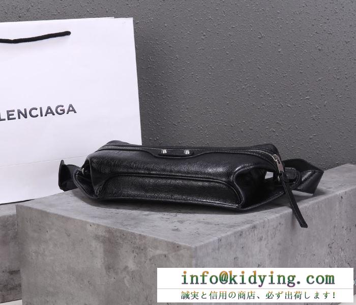 シンプルシックなコーデに最適 バレンシアガ ウエストバッグ メンズ balenciaga コピー ブラック ブランド シンプル 最低価格