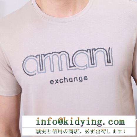 ARMANI アルマーニ 半袖tシャツ 3色可選 vipセールでまさかの破格 最速！ブーム当確の2019春夏トレンド