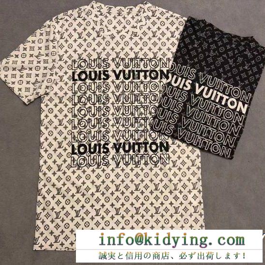高級感が溢れた ルイ ヴィトン Tシャツ/ティーシャツ好感度が高いアイテム LOUIS VUITTON 2色可選 19ss最新作