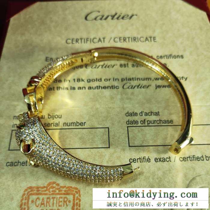 Cartier レディース 腕輪 印象的に仕上げる限定品 カルティエ コピー 多色可選 デイリー おしゃれ パンテール 品質保証