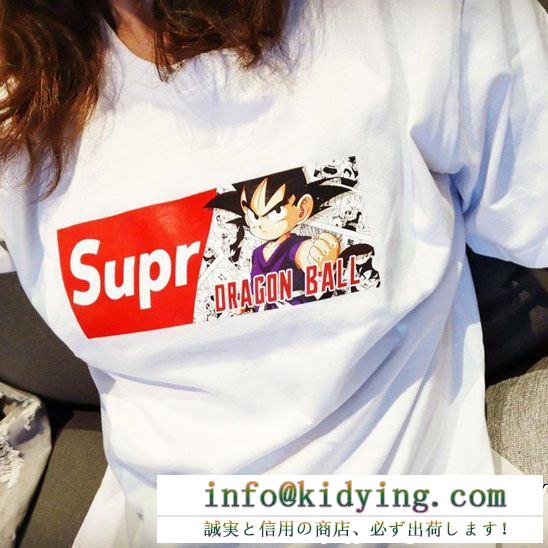 海外モデルSUPREMEシュプリーム tシャツ スーパーコピーユニセックス丸首半袖ボックスロゴsun wukongプリント