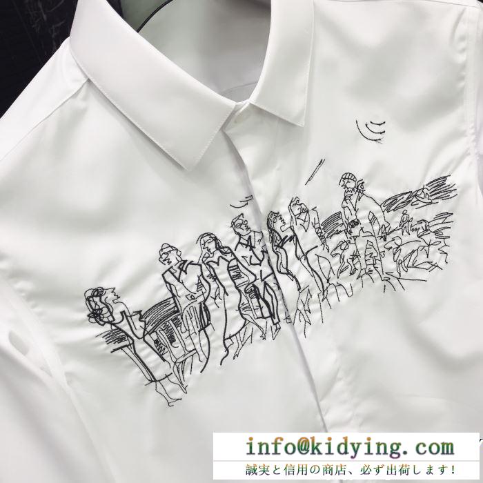 ドルガバ 服 偽物dolce&gabbanaシンプルでデザイン感があるプリント長袖のメンズシャツ幅広いスタイル