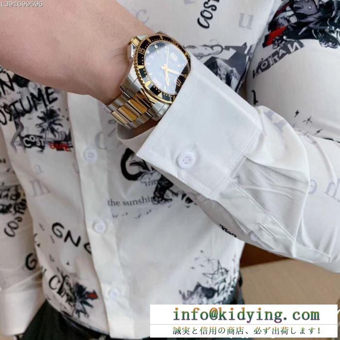 存在感抜群Dolce&Gabbanaドルガバ 服 コピー定番のホワイトコットンのメンズロング袖シャツ肌触りの良い着心地
