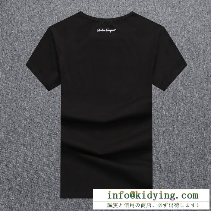 半袖Tシャツ 3色可選 絶大な支持を得る人気 サルヴァトーレフェラガモ FERRAGAMO2020春夏アイテムが登場