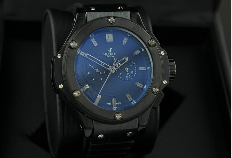 ウブロ コピー 激安 超激得新品のビッグバン スティール セラミック 自動巻きの黒 hublo メンズ 腕時計 ブルー文字盤.