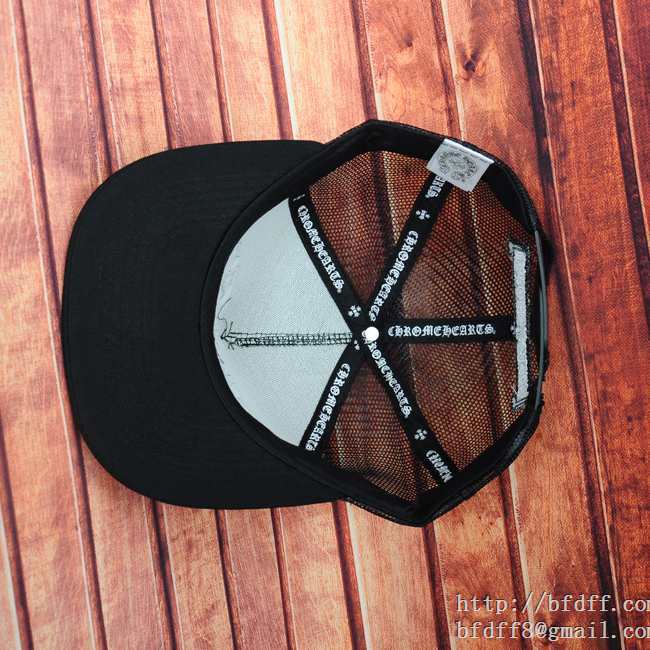人気CHROME heartsクロムハーツ キャップコピー メッシュ帽子 偽物 ブラック ベースボールキャップ 