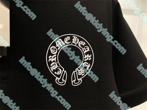CHROME HEARTSダブルピケコットンポロTシャツ