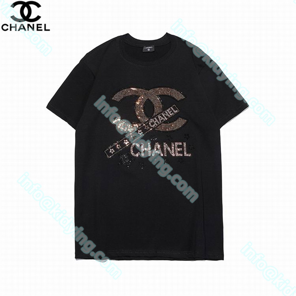 シャネル メンズ 半袖tシャツ CHANELロゴ 激安 スーパーコピー 偽物