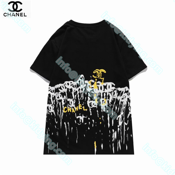 シャネル メンズ 半袖tシャツ CHANELロゴ 激安 スーパーコピー 偽物