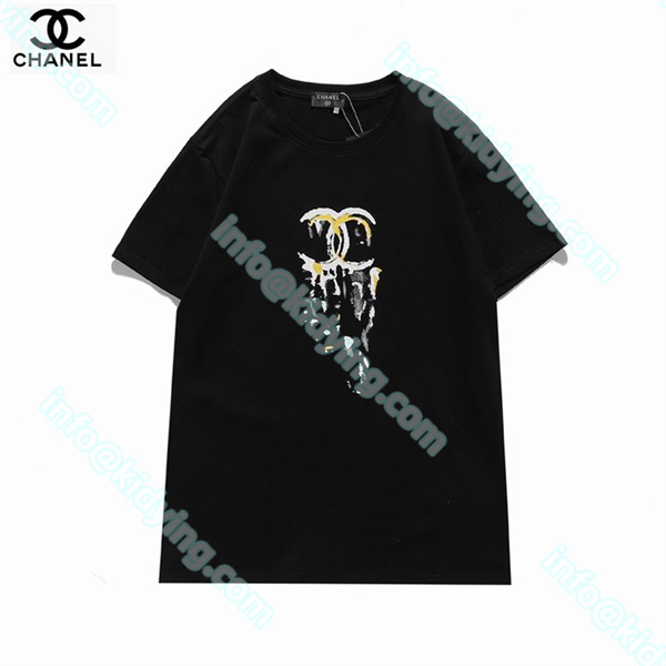 シャネル メンズ 半袖tシャツ CHANELロゴ 激安 スーパーコピー 偽物