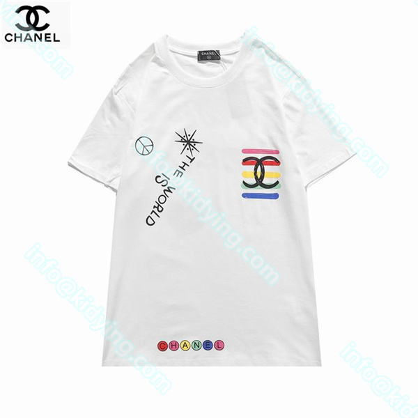 シャネル メンズ 半袖tシャツ CHANELロゴ 激安 スーパーコピー 偽物