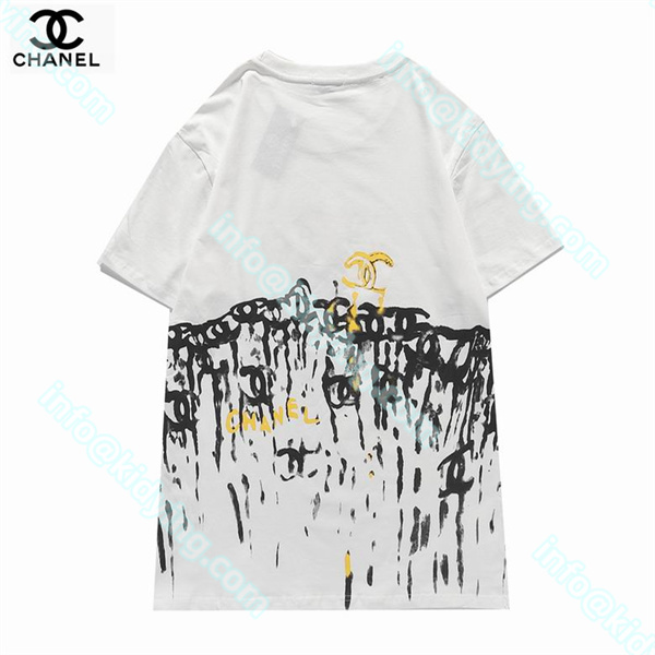 シャネル メンズ 半袖tシャツ CHANELロゴ 激安 スーパーコピー 偽物