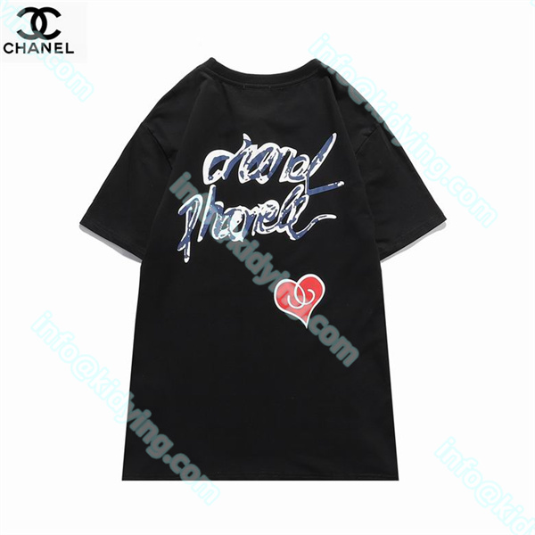 シャネル メンズ 半袖tシャツ CHANELロゴ 激安 スーパーコピー 偽物