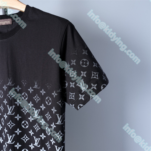 ルイ ヴィトン メンズ tシャツ LVロゴ 激安 ヴィトン コピー 偽物