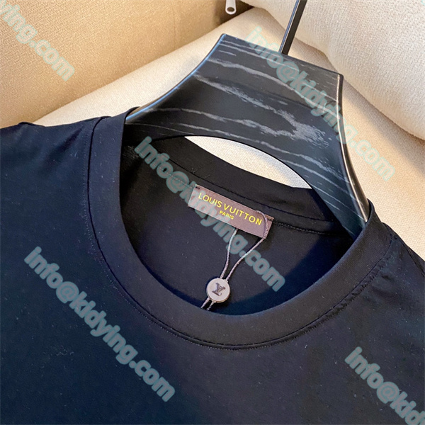 ルイ ヴィトン メンズ tシャツ LVロゴ 激安 ヴィトン コピー 偽物