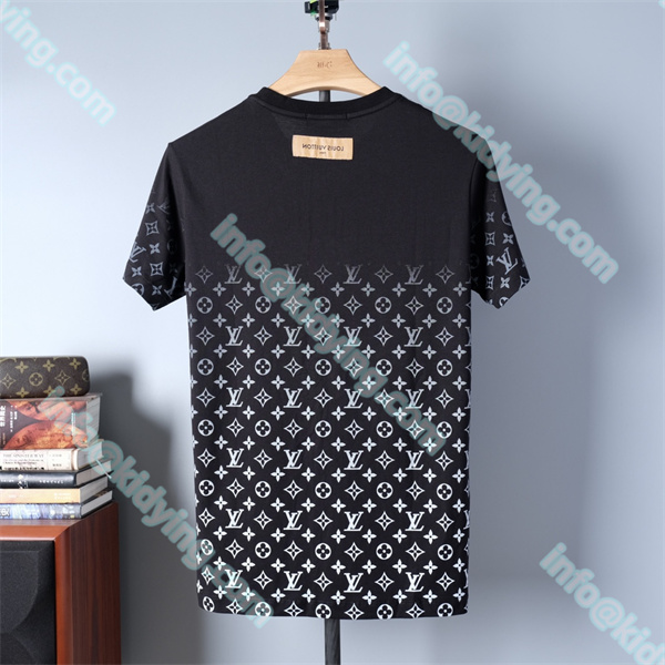 ルイ ヴィトン メンズ tシャツ LVロゴ 激安 ヴィトン コピー 偽物