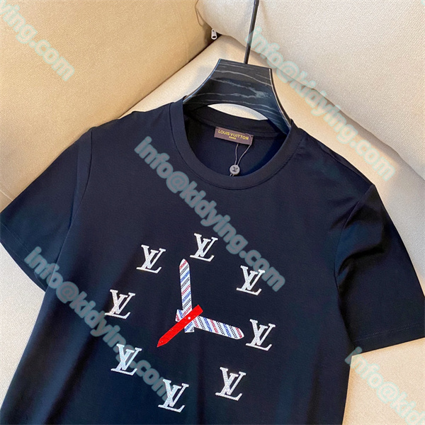 ルイ ヴィトン メンズ tシャツ LVロゴ 激安 ヴィトン コピー 偽物