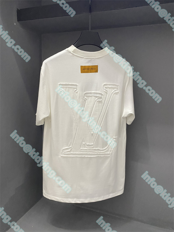 ルイ ヴィトン メンズ tシャツ LVロゴ 激安 ヴィトン コピー 偽物