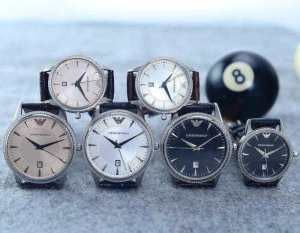 2015春夏物 セレブ風アルマーニ ARMANI  恋人腕時計 サファイヤクリスタル風防 日付表示 3色可選 オリジナル クオーツ?ムーブメント