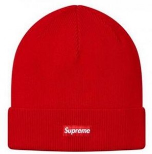 高品質で作られたシュプリーム 激安のレッドの男女兼用ニットキャップ　Supreme赤色の帽子.
