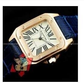 誕生100周年を記念したカルティエ CARTIER サントス　W20107X7 アリゲーター レザー時計 レディース