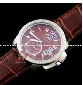 独創的なカルティエ CARTIER カリブル ドゥ  アリゲーターレザー メンズ W7100037　フィット感は抜群腕時計
